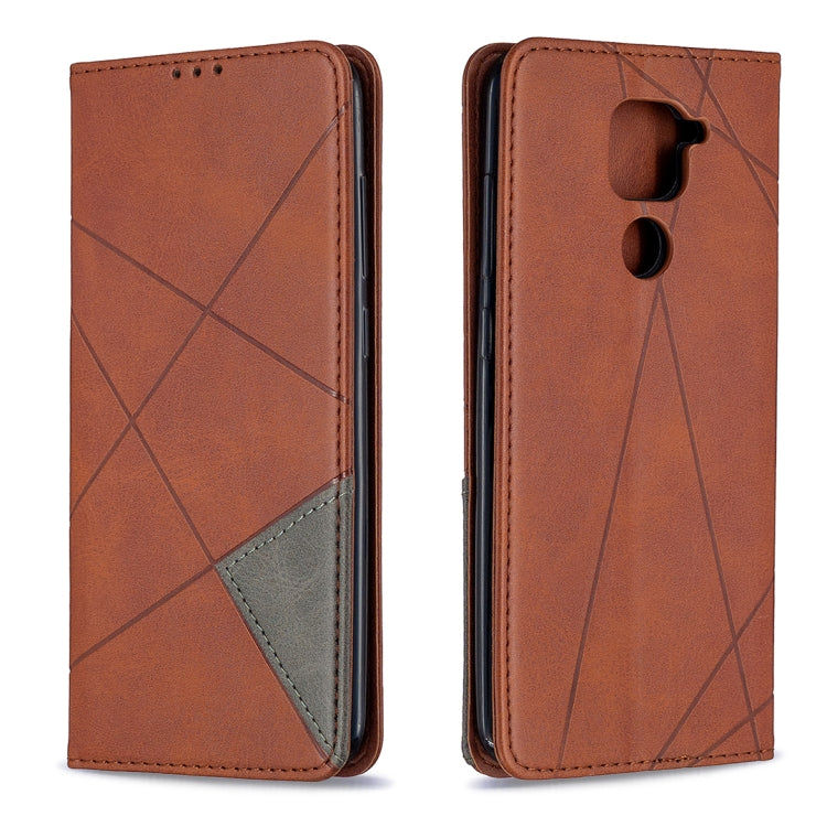 Lamb Texture Prismatic Hidden Magnetic Horizontal Flip Leather Case with Bracket & Card Slots & Wallet, For Xiaomi Redmi Note 9, For Huawei P smart 2020, For Nokia 5.3