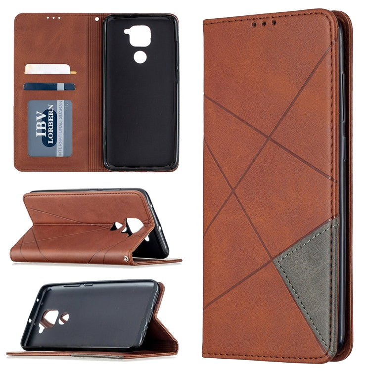 Lamb Texture Prismatic Hidden Magnetic Horizontal Flip Leather Case with Bracket & Card Slots & Wallet, For Xiaomi Redmi Note 9, For Huawei P smart 2020, For Nokia 5.3