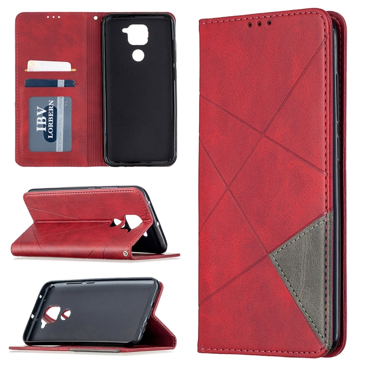 Lamb Texture Prismatic Hidden Magnetic Horizontal Flip Leather Case with Bracket & Card Slots & Wallet, For Xiaomi Redmi Note 9, For Huawei P smart 2020, For Nokia 5.3