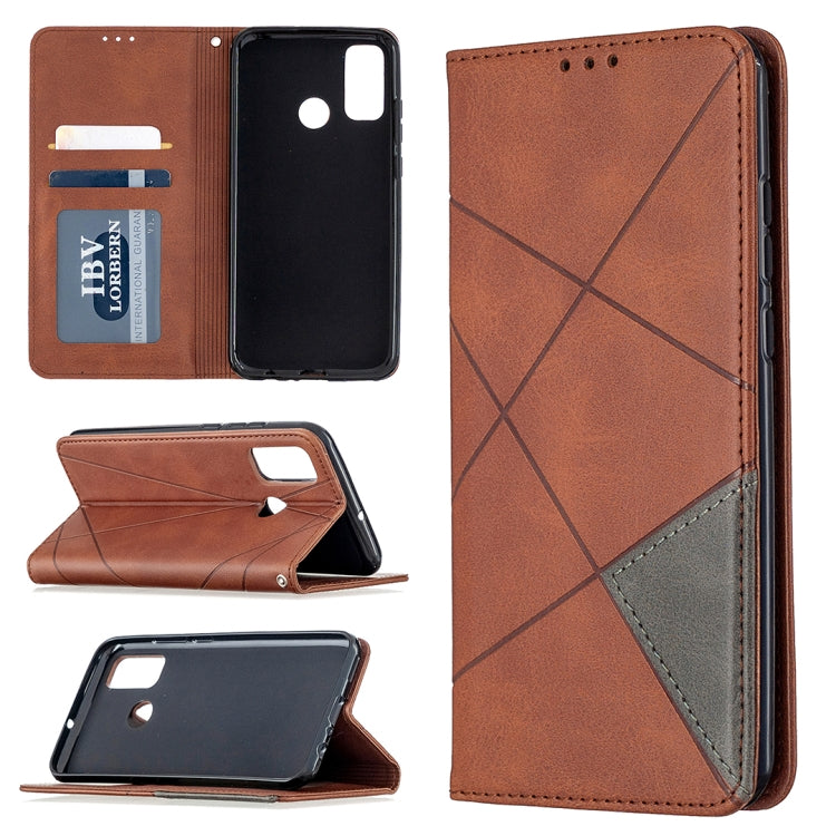Lamb Texture Prismatic Hidden Magnetic Horizontal Flip Leather Case with Bracket & Card Slots & Wallet, For Xiaomi Redmi Note 9, For Huawei P smart 2020, For Nokia 5.3