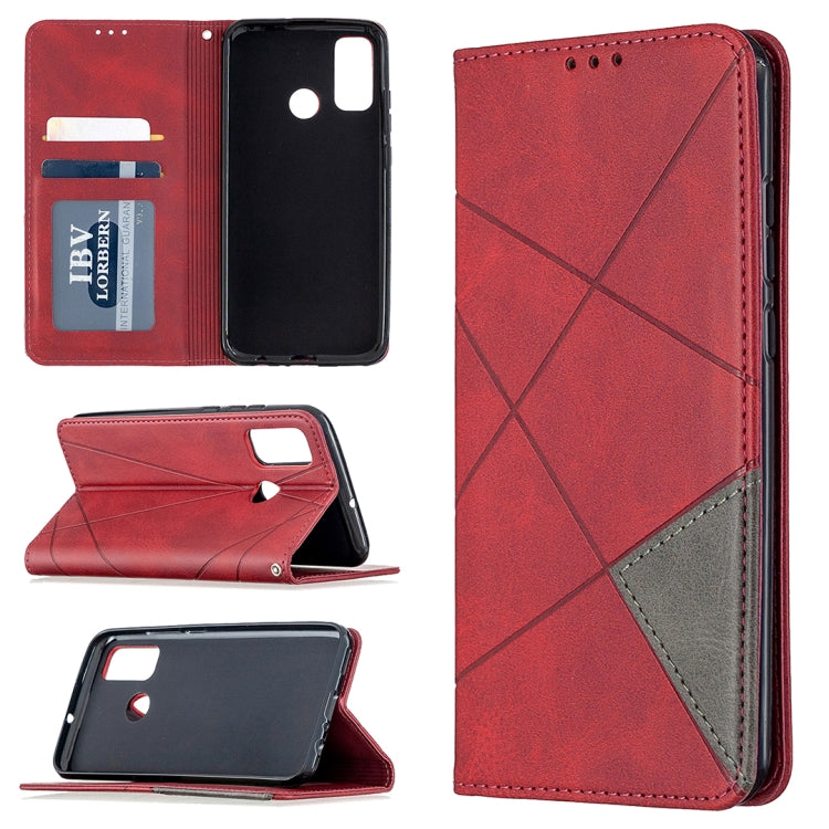 Lamb Texture Prismatic Hidden Magnetic Horizontal Flip Leather Case with Bracket & Card Slots & Wallet, For Xiaomi Redmi Note 9, For Huawei P smart 2020, For Nokia 5.3
