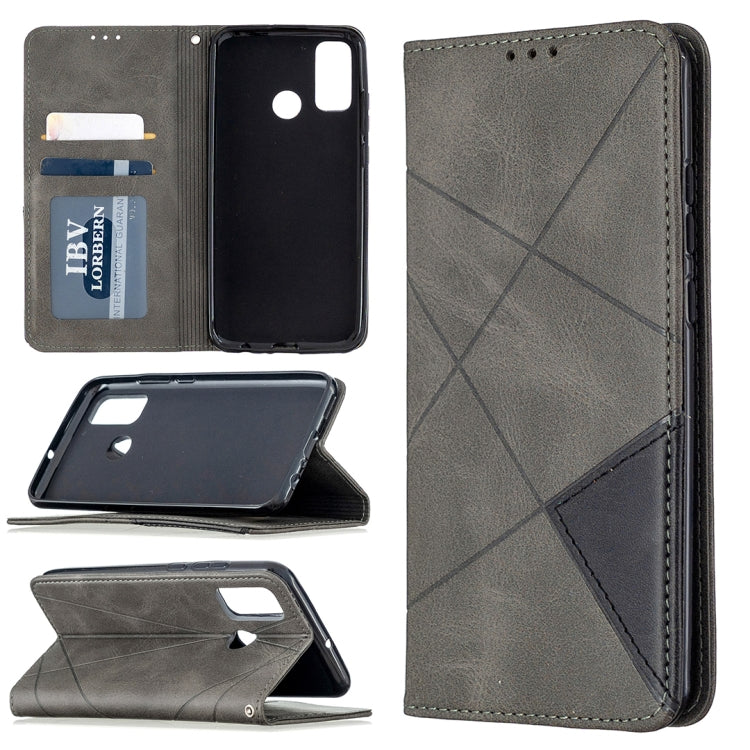 Lamb Texture Prismatic Hidden Magnetic Horizontal Flip Leather Case with Bracket & Card Slots & Wallet, For Xiaomi Redmi Note 9, For Huawei P smart 2020, For Nokia 5.3