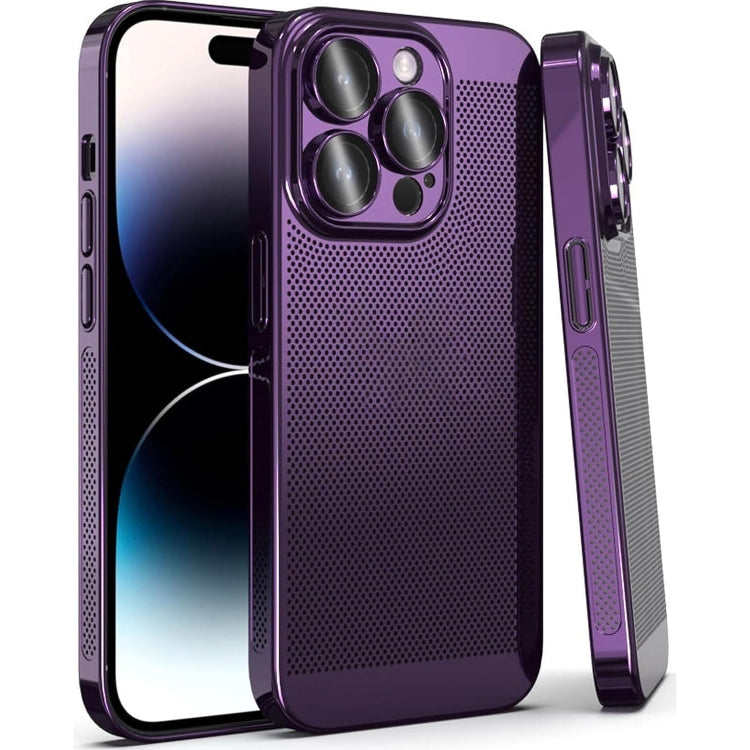 Fine Mesh Cooling Phone Case, For iPhone 15 Pro Max, For iPhone 15 Pro, For iPhone 15 Plus, For iPhone 15, For iPhone 14 Plus, For iPhone 14, For iPhone 14 Pro, For iPhone 14 Pro Max