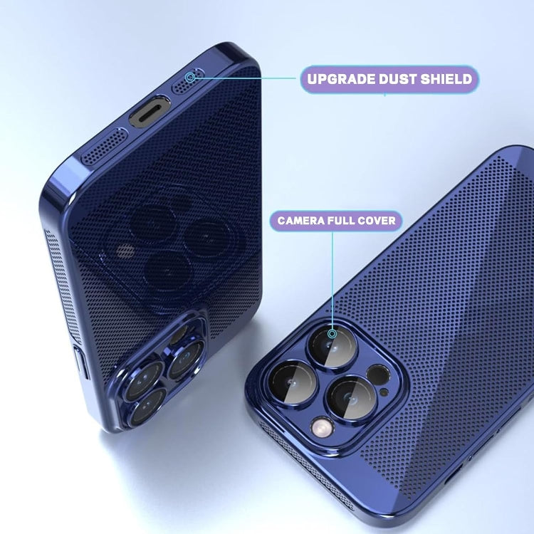 Fine Mesh Cooling Phone Case, For iPhone 15 Pro Max, For iPhone 15 Pro, For iPhone 15 Plus, For iPhone 15, For iPhone 14 Plus, For iPhone 14, For iPhone 14 Pro, For iPhone 14 Pro Max