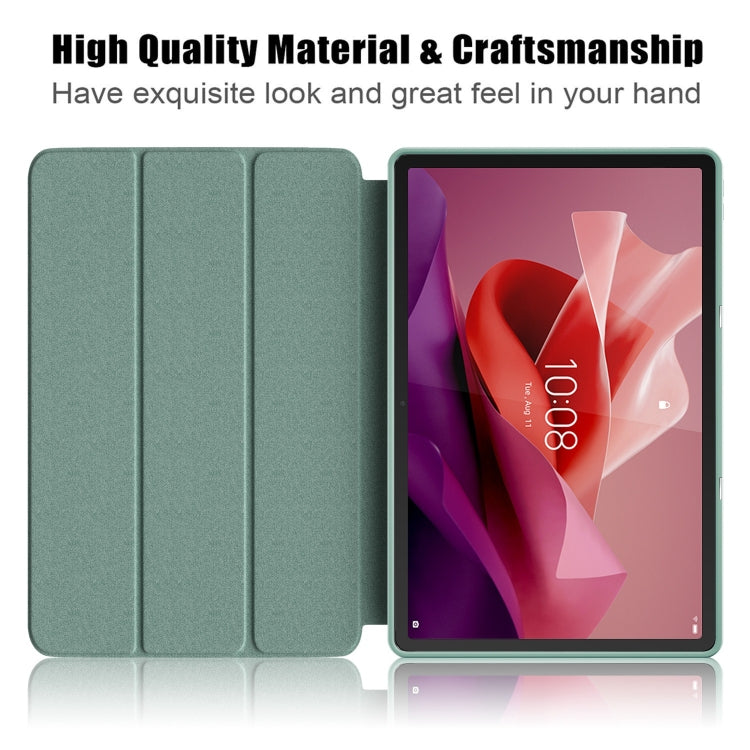 3-folding TPU Smart Leather Tablet Case, For Lenovo Tab P12 12.7 /P12 Pro 2nd Gen