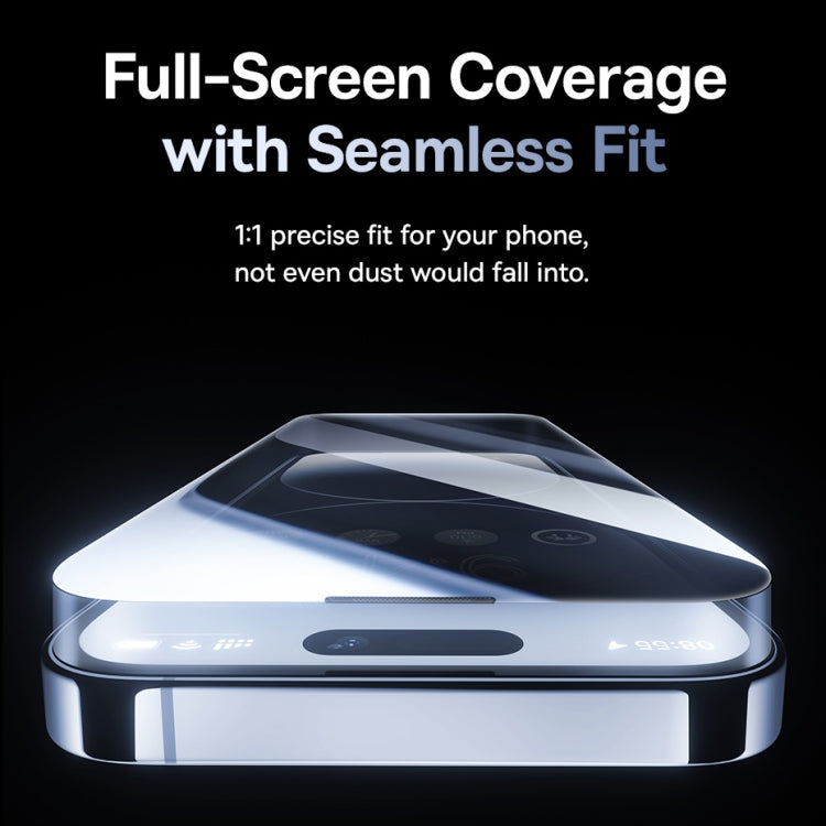 Baseus Sapphire Series Dustproof Peep-proof Tempered Glass Film, For iPhone 15 Pro Max, For iPhone 15 Pro, For iPhone 15 Plus, For iPhone 15