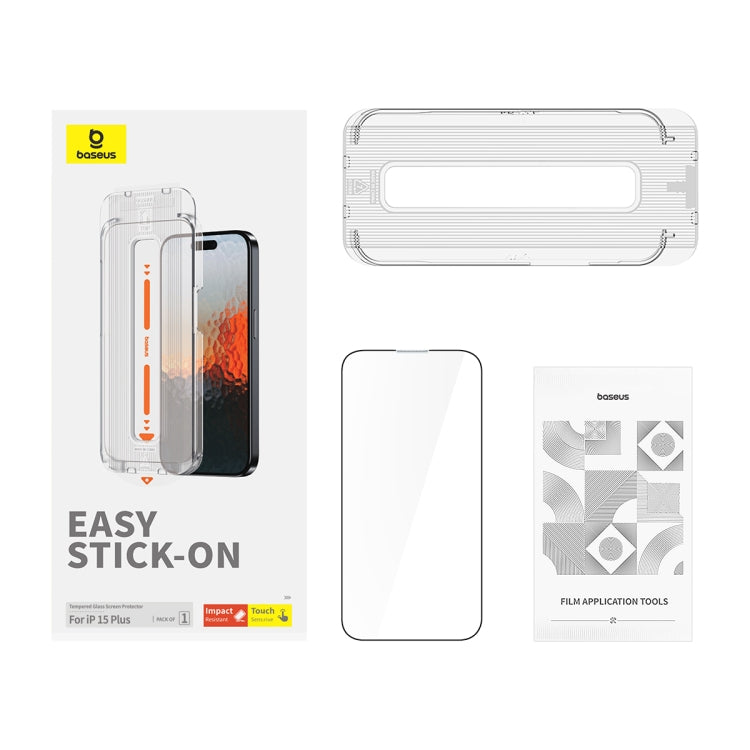 Baseus Sapphire Series Dustproof HD Tempered Glass Film, For iPhone 15 Pro Max, For iPhone 15 Pro, For iPhone 15 Plus, For iPhone 15