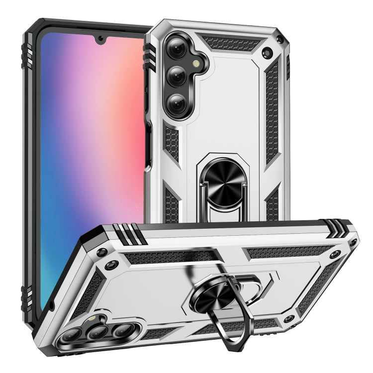 Shockproof TPU + PC Phone Case with Holder, For Samsung Galaxy A16 5G, For Samsung Galaxy A06 4G, For Samsung Galaxy A35 5G, For Samsung Galaxy A05, For Samsung Galaxy A05s, For Samsung Galaxy A25 5G