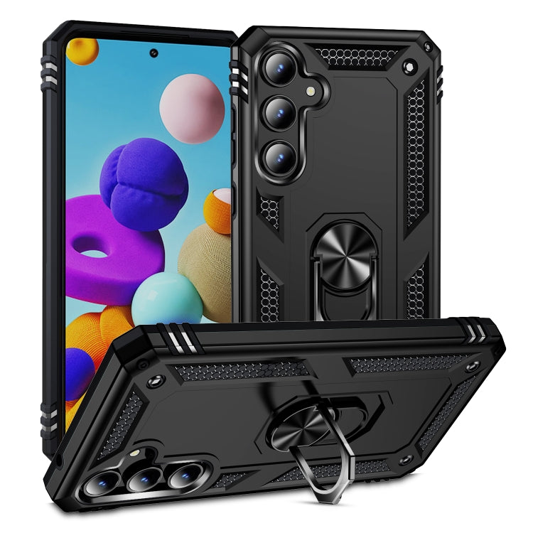 Shockproof TPU + PC Phone Case with Holder, For Samsung Galaxy A16 5G, For Samsung Galaxy A06 4G, For Samsung Galaxy A35 5G, For Samsung Galaxy A05, For Samsung Galaxy A05s, For Samsung Galaxy A25 5G