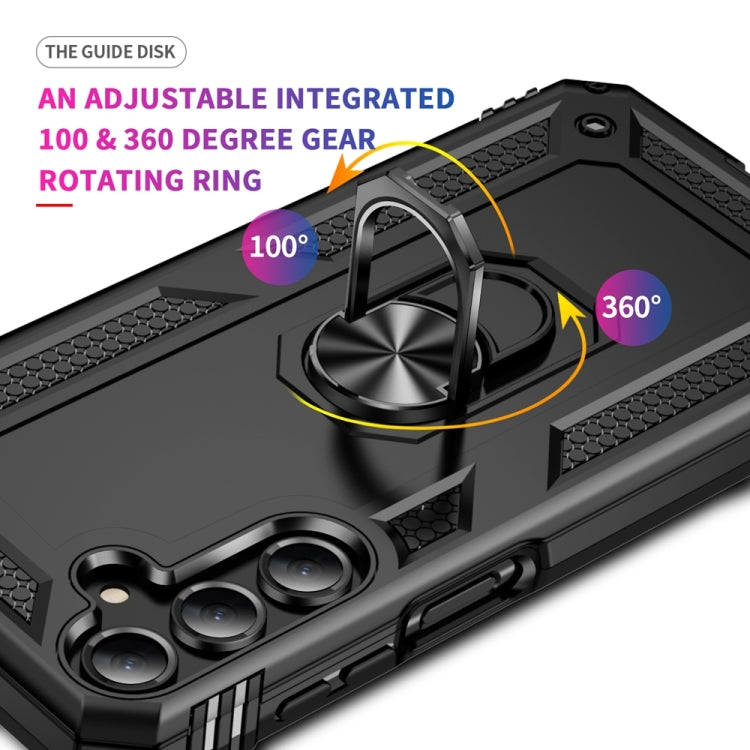 Shockproof TPU + PC Phone Case with Holder, For Samsung Galaxy A16 5G, For Samsung Galaxy A06 4G, For Samsung Galaxy A35 5G, For Samsung Galaxy A05, For Samsung Galaxy A05s, For Samsung Galaxy A25 5G