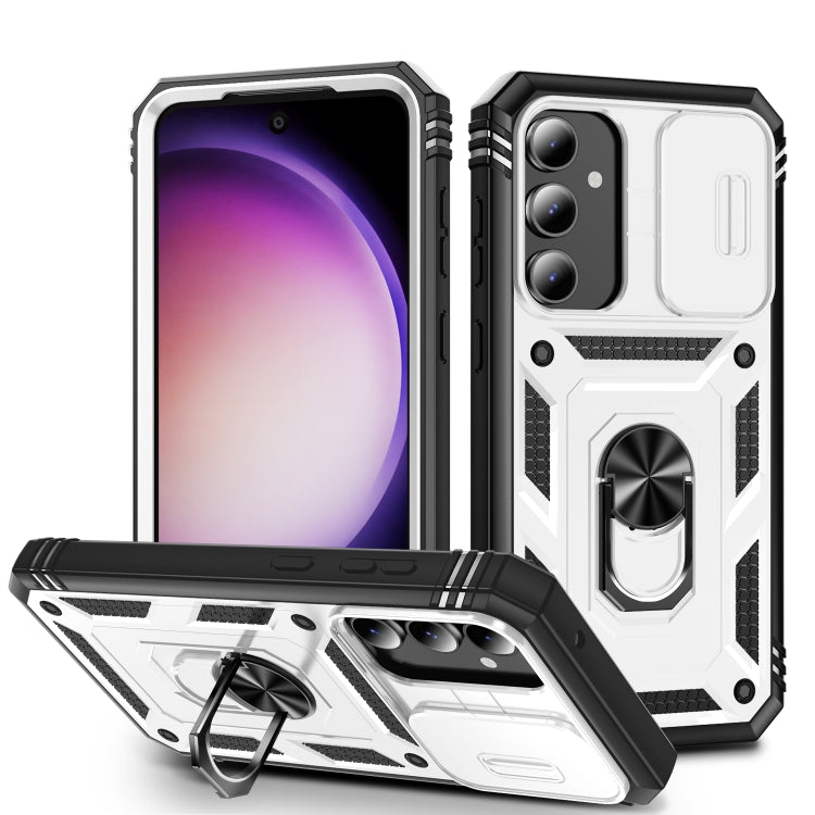 Sliding Camshield TPU + PC Phone Case with Holder, For Samsung Galaxy A25 5G, For Samsung Galaxy S23 FE 5G, For Samsung Galaxy A23 4G / 5G, For Samsung Galaxy A34