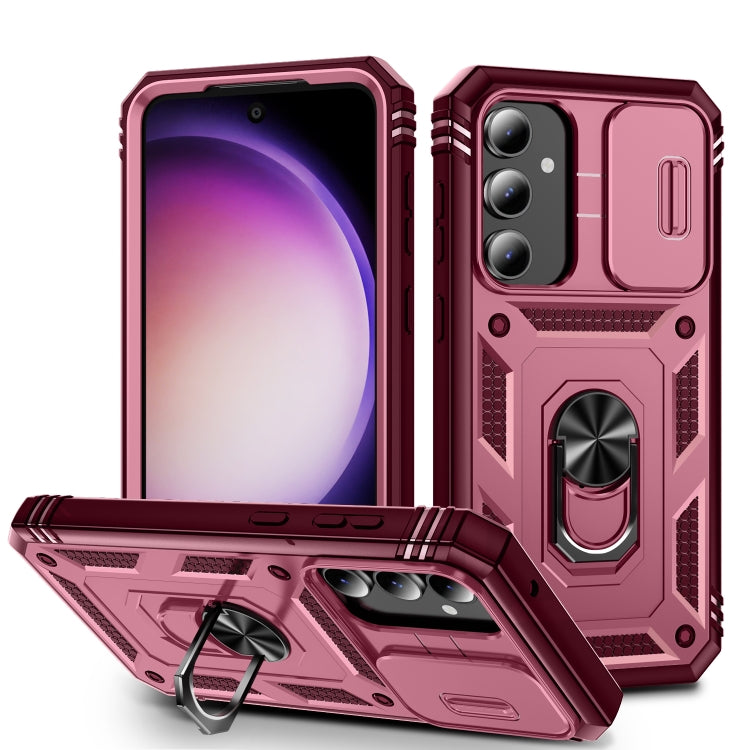 Sliding Camshield TPU + PC Phone Case with Holder, For Samsung Galaxy A25 5G, For Samsung Galaxy S23 FE 5G, For Samsung Galaxy A23 4G / 5G, For Samsung Galaxy A34