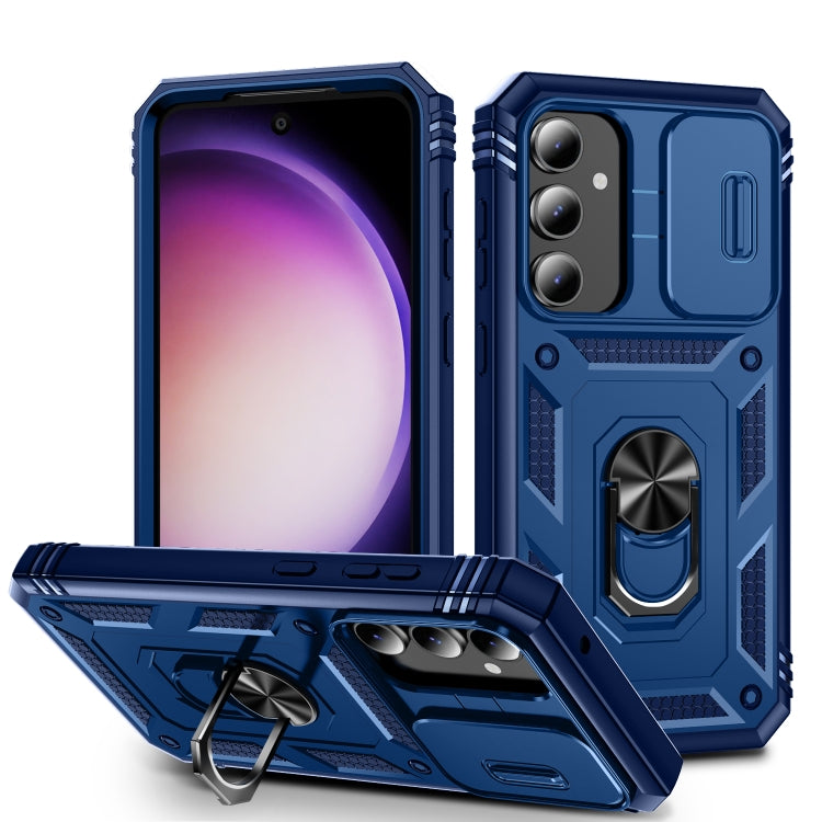 Sliding Camshield TPU + PC Phone Case with Holder, For Samsung Galaxy A25 5G, For Samsung Galaxy S23 FE 5G, For Samsung Galaxy A23 4G / 5G, For Samsung Galaxy A34