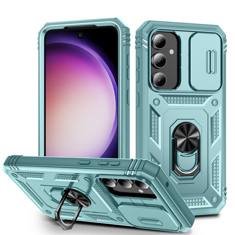 Sliding Camshield TPU + PC Phone Case with Holder, For Samsung Galaxy A25 5G, For Samsung Galaxy S23 FE 5G, For Samsung Galaxy A23 4G / 5G, For Samsung Galaxy A34