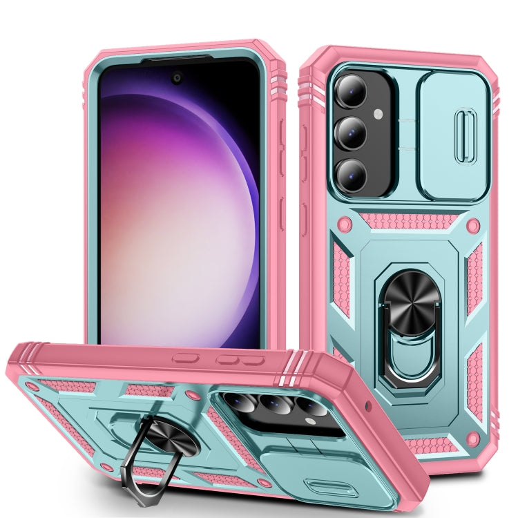 Sliding Camshield TPU + PC Phone Case with Holder, For Samsung Galaxy A25 5G, For Samsung Galaxy S23 FE 5G, For Samsung Galaxy A23 4G / 5G, For Samsung Galaxy A34
