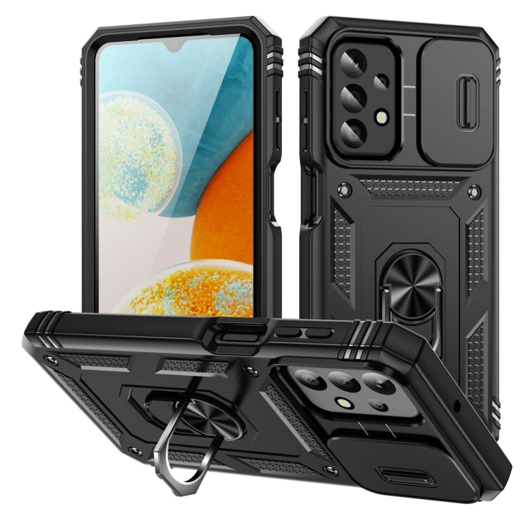 Sliding Camshield TPU + PC Phone Case with Holder, For Samsung Galaxy A25 5G, For Samsung Galaxy S23 FE 5G, For Samsung Galaxy A23 4G / 5G, For Samsung Galaxy A34