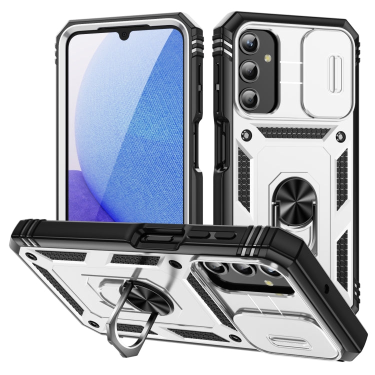 Sliding Camshield TPU + PC Phone Case with Holder, For Samsung Galaxy A25 5G, For Samsung Galaxy S23 FE 5G, For Samsung Galaxy A23 4G / 5G, For Samsung Galaxy A34