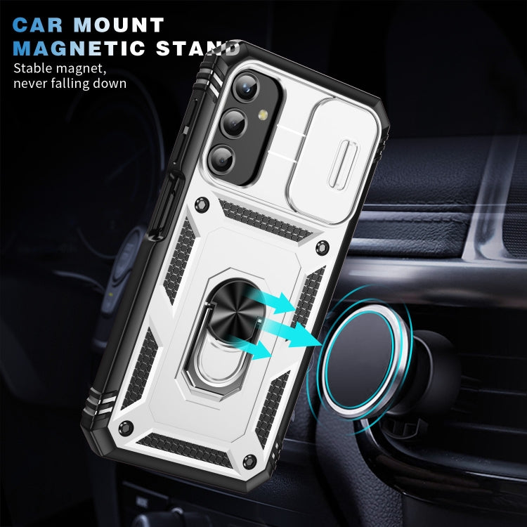Sliding Camshield TPU + PC Phone Case with Holder, For Samsung Galaxy A25 5G, For Samsung Galaxy S23 FE 5G, For Samsung Galaxy A23 4G / 5G, For Samsung Galaxy A34