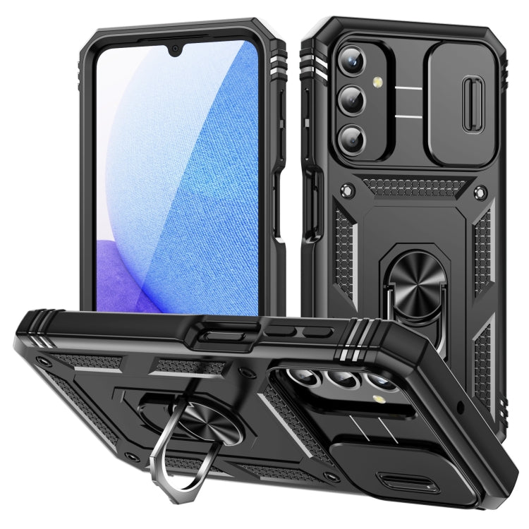 Sliding Camshield TPU + PC Phone Case with Holder, For Samsung Galaxy A25 5G, For Samsung Galaxy S23 FE 5G, For Samsung Galaxy A23 4G / 5G, For Samsung Galaxy A34