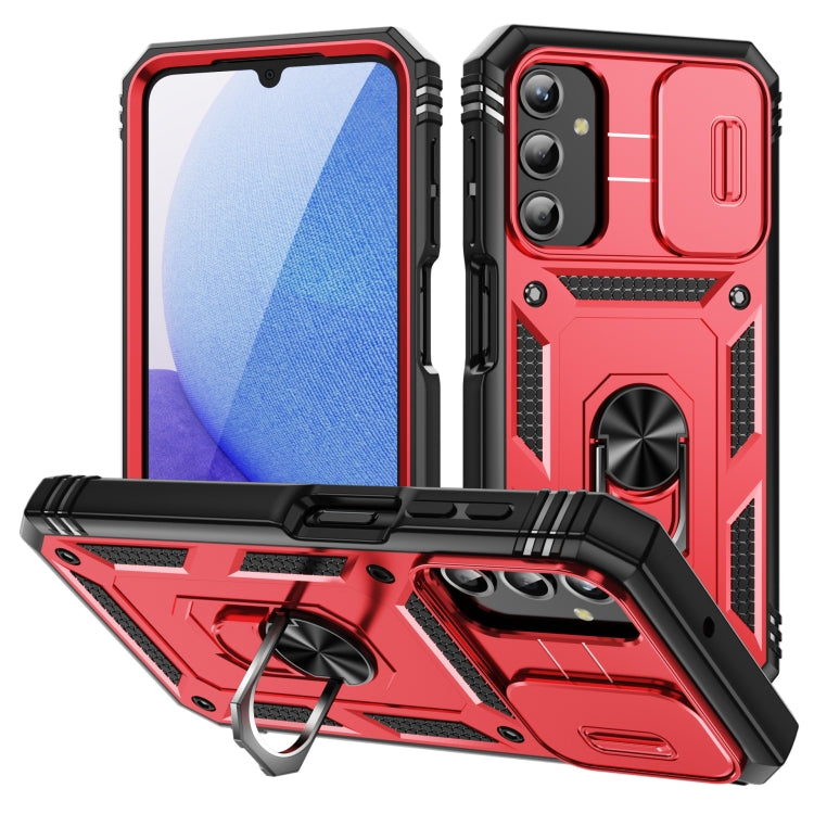 Sliding Camshield TPU + PC Phone Case with Holder, For Samsung Galaxy A25 5G, For Samsung Galaxy S23 FE 5G, For Samsung Galaxy A23 4G / 5G, For Samsung Galaxy A34