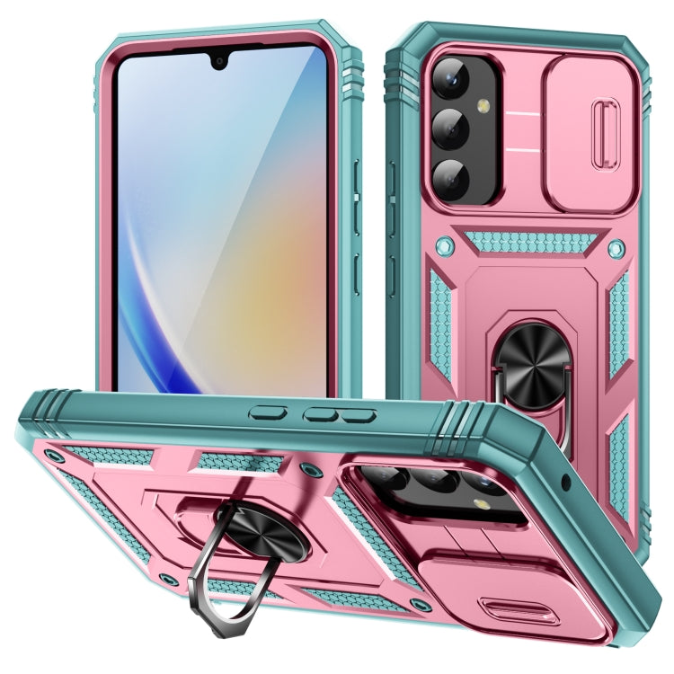 Sliding Camshield TPU + PC Phone Case with Holder, For Samsung Galaxy A25 5G, For Samsung Galaxy S23 FE 5G, For Samsung Galaxy A23 4G / 5G, For Samsung Galaxy A34