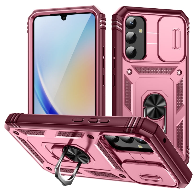 Sliding Camshield TPU + PC Phone Case with Holder, For Samsung Galaxy A25 5G, For Samsung Galaxy S23 FE 5G, For Samsung Galaxy A23 4G / 5G, For Samsung Galaxy A34