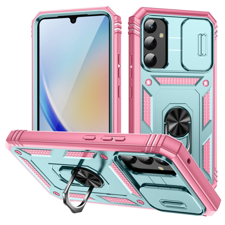 Sliding Camshield TPU + PC Phone Case with Holder, For Samsung Galaxy A25 5G, For Samsung Galaxy S23 FE 5G, For Samsung Galaxy A23 4G / 5G, For Samsung Galaxy A34