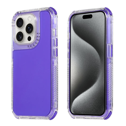 Dreamland 3 in 1 Clear Color Transparent Frame PC + TPU Phone Case, For iPhone 16 Pro Max, For iPhone 16 Pro, For iPhone 16 Plus, For iPhone 16, For iPhone 15 Pro Max, For iPhone 15 Pro, For iPhone 15 Plus / 14 Plus, For iPhone 15