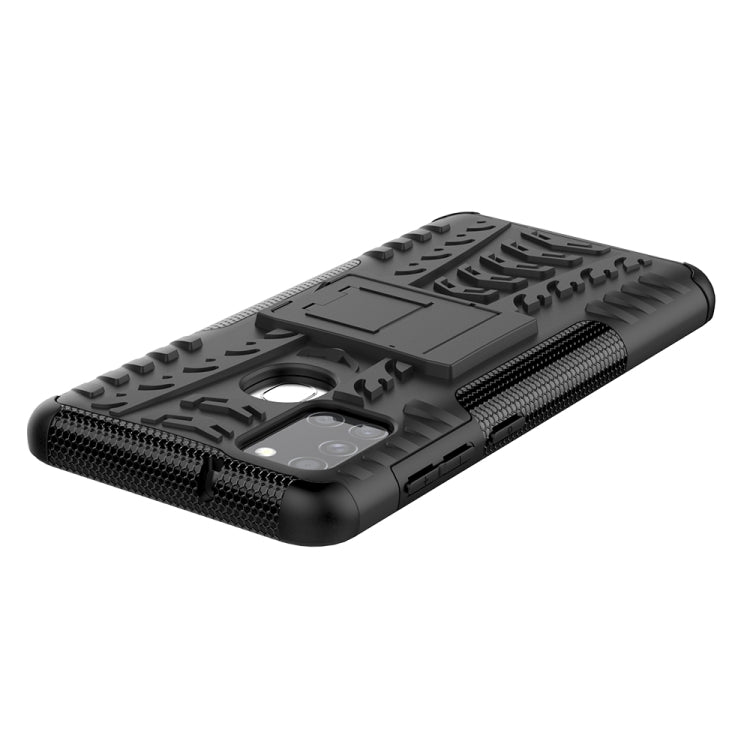 Tire Texture Shockproof TPU+PC Protective Case with Holder, For Samsung Galaxy A21s, For Amazon Fire HD 8 (2020)