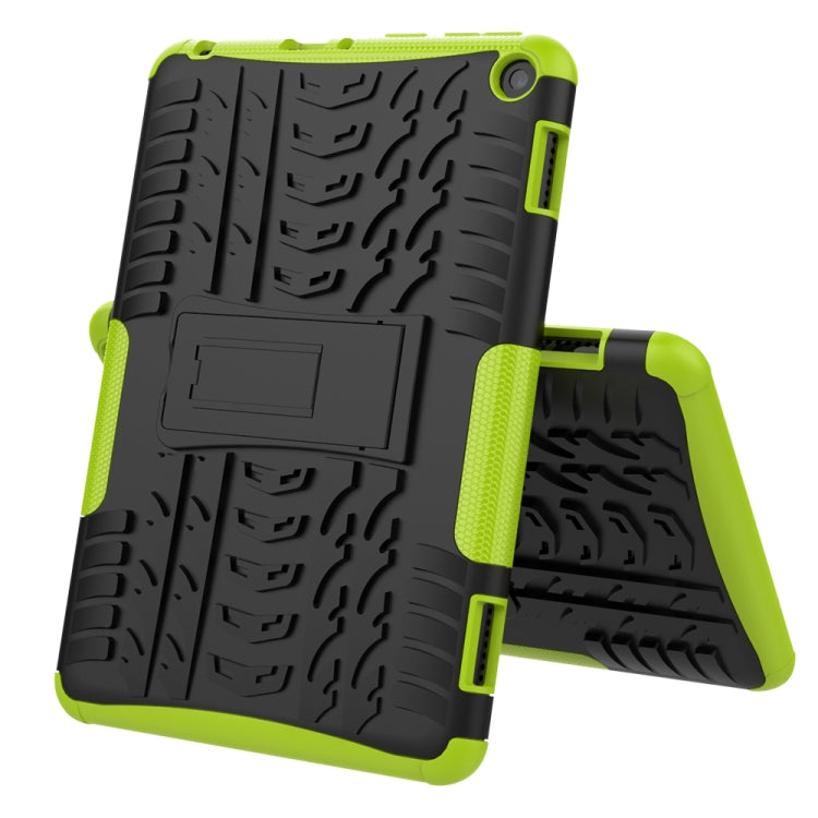 Tire Texture Shockproof TPU+PC Protective Case with Holder, For Samsung Galaxy A21s, For Amazon Fire HD 8 (2020)