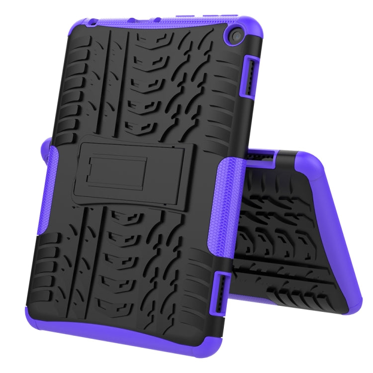 Tire Texture Shockproof TPU+PC Protective Case with Holder, For Samsung Galaxy A21s, For Amazon Fire HD 8 (2020)