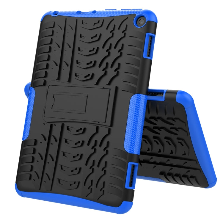 Tire Texture Shockproof TPU+PC Protective Case with Holder, For Samsung Galaxy A21s, For Amazon Fire HD 8 (2020)