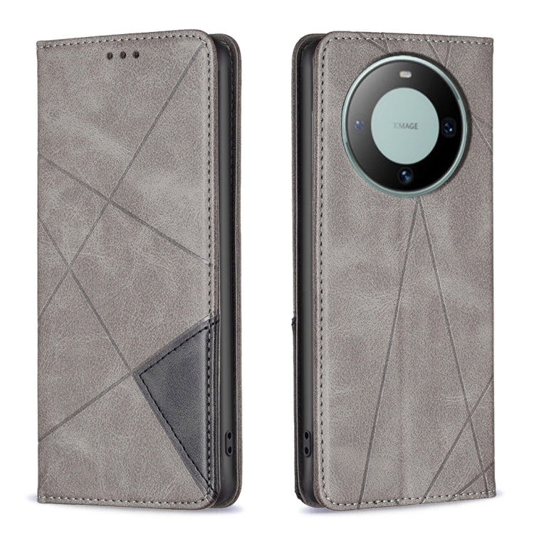 Rhombus Texture Magnetic Leather Phone Case, For Huawei Mate 60 Pro/Mate 60 Pro+, For Huawei Mate 60