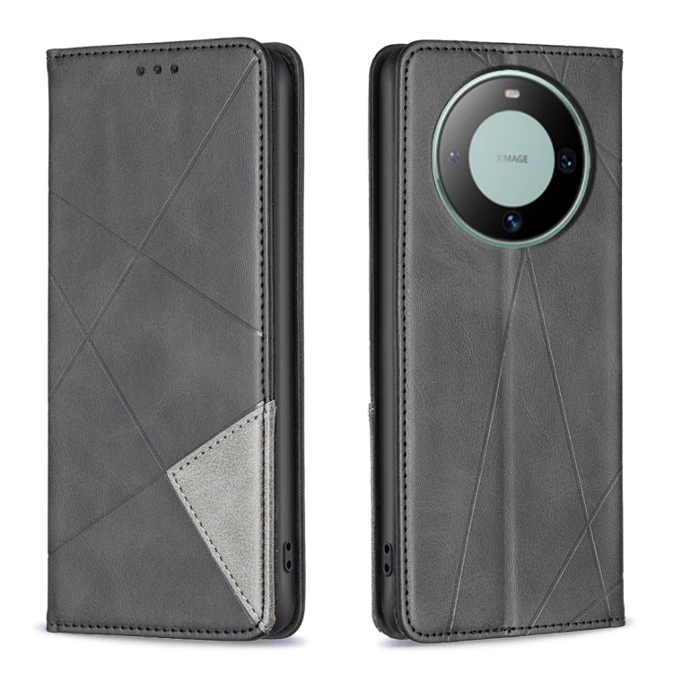 Rhombus Texture Magnetic Leather Phone Case, For Huawei Mate 60 Pro/Mate 60 Pro+, For Huawei Mate 60
