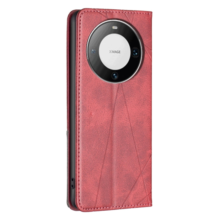 Rhombus Texture Magnetic Leather Phone Case, For Huawei Mate 60 Pro/Mate 60 Pro+, For Huawei Mate 60