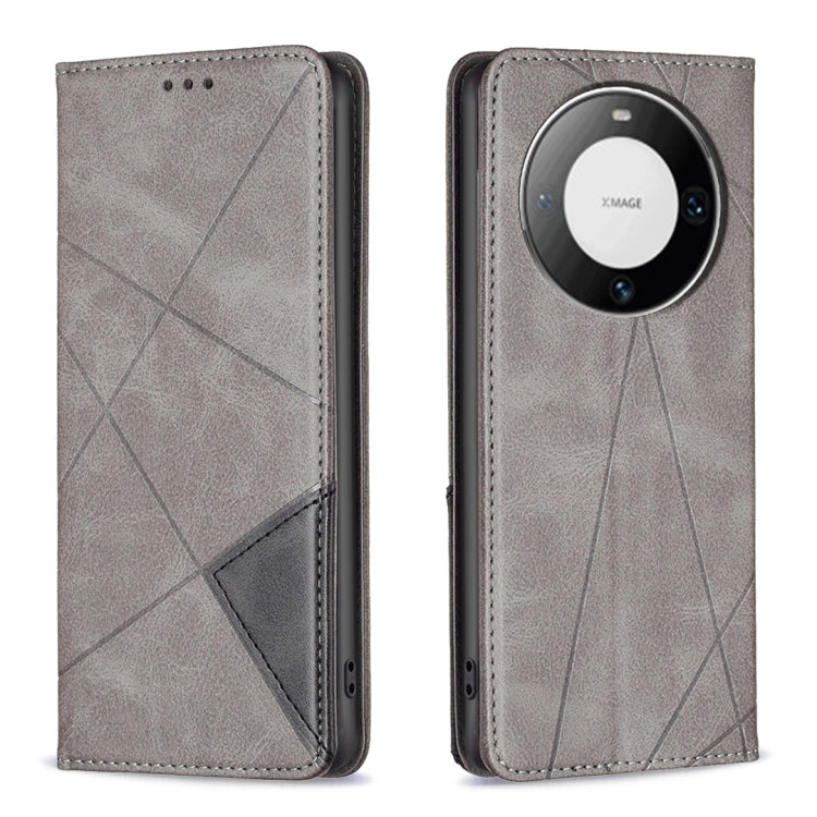 Rhombus Texture Magnetic Leather Phone Case, For Huawei Mate 60 Pro/Mate 60 Pro+, For Huawei Mate 60