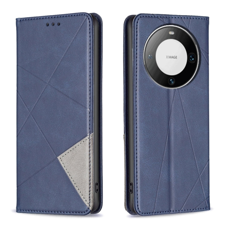 Rhombus Texture Magnetic Leather Phone Case, For Huawei Mate 60 Pro/Mate 60 Pro+, For Huawei Mate 60