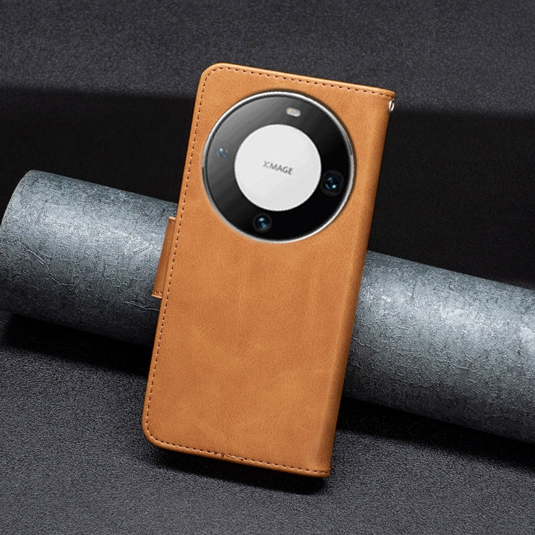 Lambskin Texture Pure Color Flip Leather Phone Case, For Huawei Mate 60 Pro/Mate 60 Pro+, For Huawei Mate 60