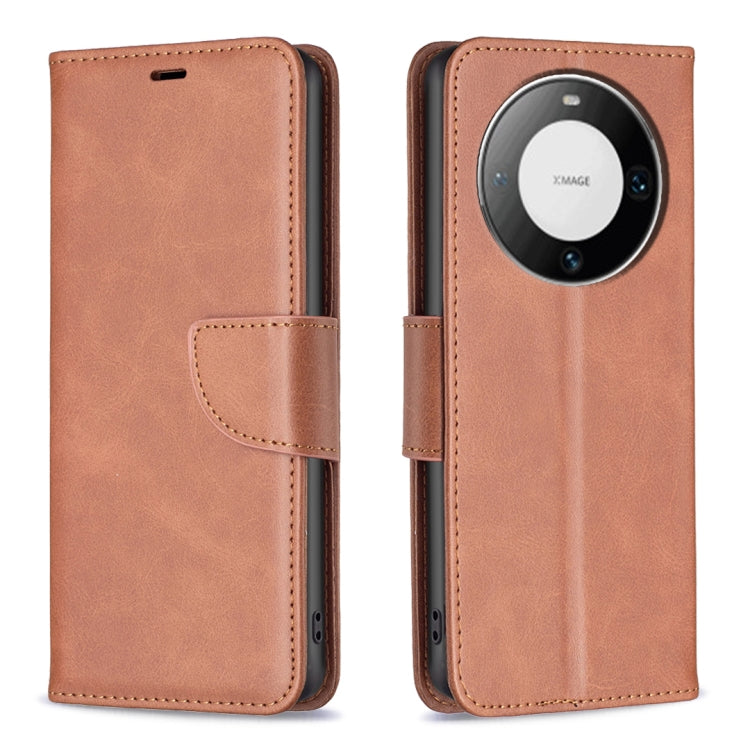 Lambskin Texture Pure Color Flip Leather Phone Case, For Huawei Mate 60 Pro/Mate 60 Pro+, For Huawei Mate 60
