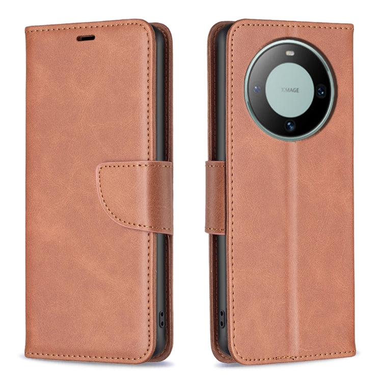 Lambskin Texture Pure Color Flip Leather Phone Case, For Huawei Mate 60 Pro/Mate 60 Pro+, For Huawei Mate 60