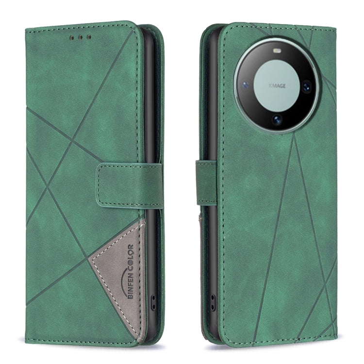 Magnetic Buckle Rhombus Texture Leather Phone Case, For Huawei Mate 60 Pro/Mate 60 Pro+, For Huawei Mate 60
