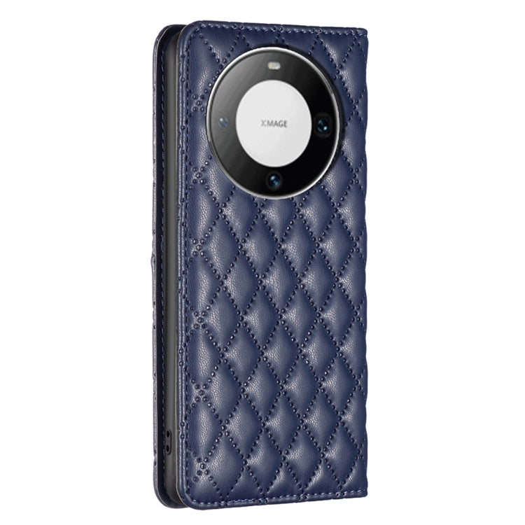 Diamond Lattice Magnetic Leather Flip Phone Case, For Huawei Mate 60 Pro/Mate 60 Pro+, For Huawei Mate 60