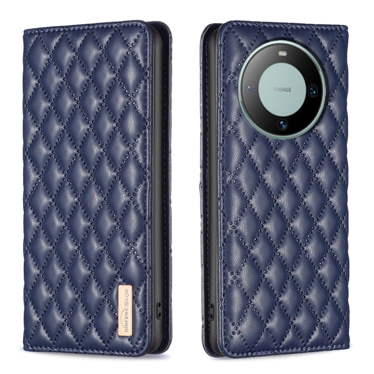 Diamond Lattice Magnetic Leather Flip Phone Case, For Huawei Mate 60 Pro/Mate 60 Pro+, For Huawei Mate 60