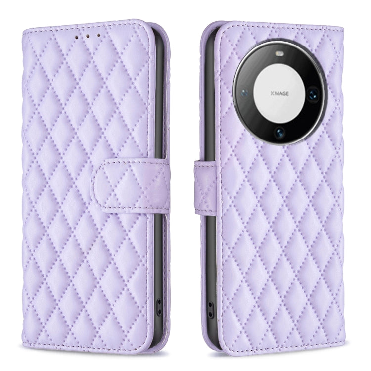 Diamond Lattice Wallet Flip Leather Phone Case, For Huawei Mate 60 Pro/Mate 60 Pro+, For Huawei Mate 60