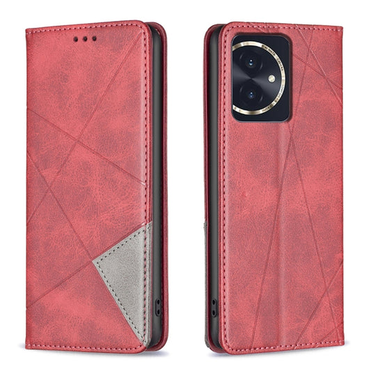 Rhombus Texture Magnetic Leather Phone Case, For Honor 100, For Honor X6a, For Honor 90 Lite/X50i, For Honor 90 Pro, For Honor 90 5G, For Honor X7A