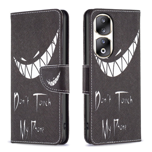 Colored Drawing Pattern Leather Phone Case, For Honor 90 Pro, For Honor X7b, For Honor 90 5G, For Honor X7a