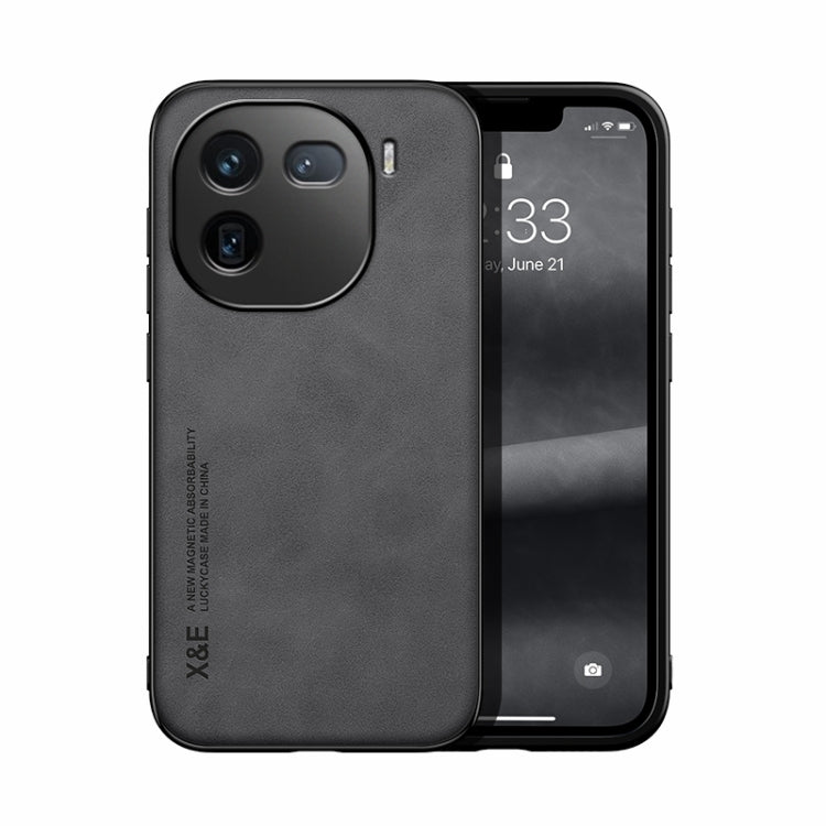 Skin Feel Magnetic Leather Back Phone Case, For vivo X100 Pro, For vivo X100, For vivo iQOO 12, For vivo V29e, For vivo V29e Global, For vivo Y35 4G / Y35+