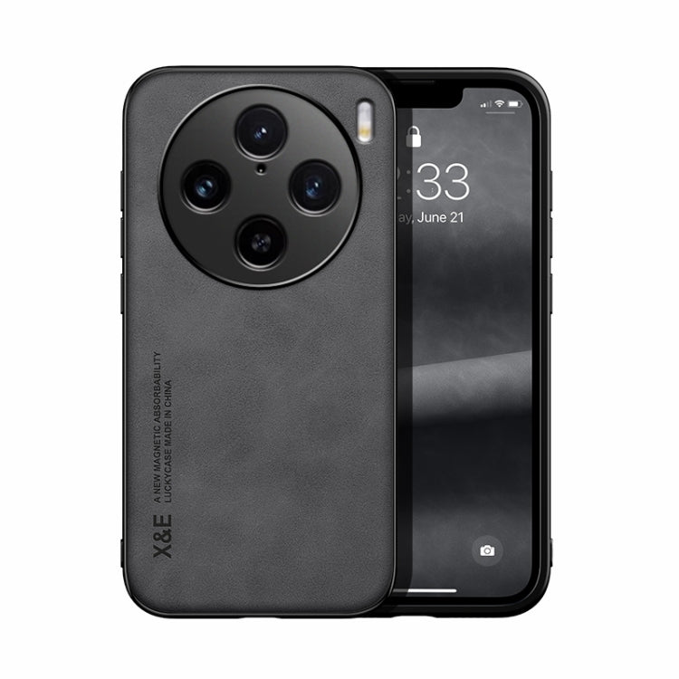 Skin Feel Magnetic Leather Back Phone Case, For vivo X100 Pro, For vivo X100, For vivo iQOO 12, For vivo V29e, For vivo V29e Global, For vivo Y35 4G / Y35+