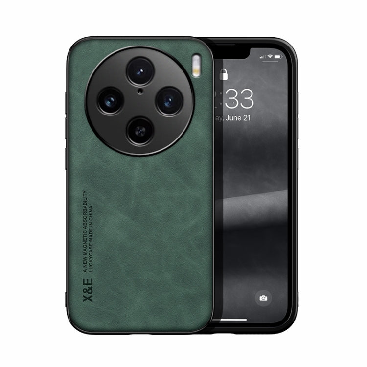 Skin Feel Magnetic Leather Back Phone Case, For vivo X100 Pro, For vivo X100, For vivo iQOO 12, For vivo V29e, For vivo V29e Global, For vivo Y35 4G / Y35+