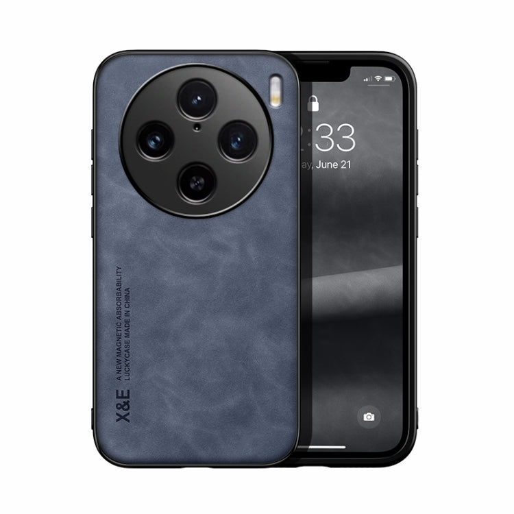 Skin Feel Magnetic Leather Back Phone Case, For vivo X100 Pro, For vivo X100, For vivo iQOO 12, For vivo V29e, For vivo V29e Global, For vivo Y35 4G / Y35+